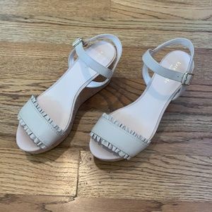 NWOB Kate Spade Ruffle Wedge